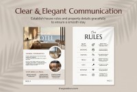 Aesthetic Airbnb Welcome Book Template - Free Google Docs Template - 10071473 - Slide 3