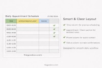 Appointment Minimalistic Schedule - Free Google Docs Template - 10066440 - Slide 2