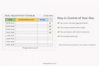 Appointment Minimalistic Schedule - Free Google Docs Template - 10066440 - Slide 3