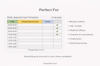 Appointment Minimalistic Schedule - Free Google Docs Template - 10066440 - Slide 4