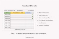 Appointment Minimalistic Schedule - Free Google Docs Template - 10066440 - Slide 5
