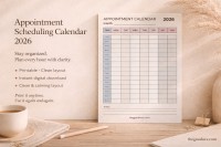 Appointment Scheduling Calendar - Free Google Docs Template - 10069002 - Slide 1