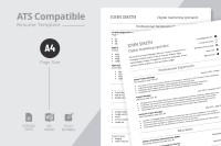 ATS Compatible Digital Marketing Specialist Resume Template - Free Google Docs Template - 10068833 - Slide 1