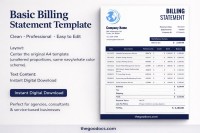 Basic Billing Statement - Free Google Docs Template - 10066512 - Slide 1