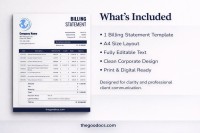 Basic Billing Statement - Free Google Docs Template - 10066512 - Slide 2