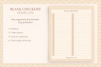 Blank Checklist - Free Google Docs Template - 10062114 - Slide 1