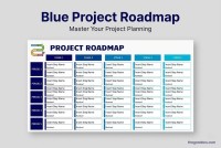 Cronograma do projeto Blue. - Gratuito Documentos Google Modelo - 10067077 - Deslizar 1