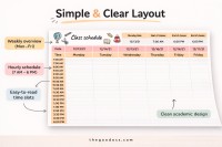 Bright Class Schedule - Free Google Docs Template - 10063260 - Slide 2