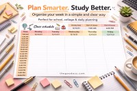 Bright Class Schedule - Free Google Docs Template - 10063260 - Slide 5