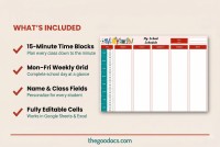 Bright School Schedule - Free Google Docs Template - 10063396 - Slide 2