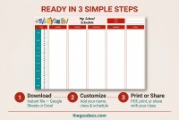 Bright School Schedule - Free Google Docs Template - 10063396 - Slide 4