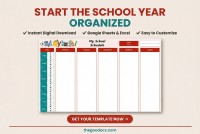 Bright School Schedule - Free Google Docs Template - 10063396 - Slide 5