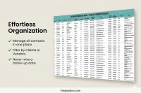 Business Address Book – Client & Vendor Tracker Template - Free Google Docs Template - 10072136 - Slide 2