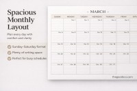 Calendário Mensal Clássico 2025-2026 - Gratuito Documentos Google Modelo - 10069787 - Deslizar 3