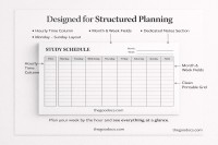 Classic Study Schedule - Free Google Docs Template - 10069659 - Slide 2