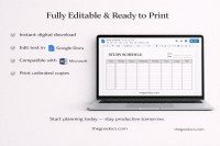 Classic Study Schedule - Free Google Docs Template - 10069659 - Slide 5