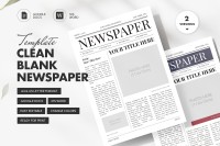 Clean Style Blank Newspaper - Free Google Docs Template - 10069871 - Slide 1