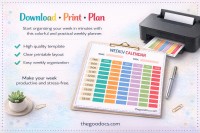 Calendario settimanale colorato - Gratuito Google Docs Modello - 10064272 - Diapositiva 5