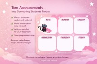 Annonces mignonnes de la salle de classe. - Gratuit Google Docs Modèle - 10062437 - Glisser 3