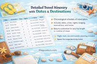 Itinéraire de voyage de famille mignon - Gratuit Google Docs Modèle - 10062178 - Glisser 2