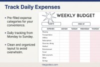 Cute Weekly Budget - Free Google Docs Template - 10066379 - Slide 2