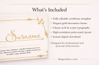 Elegante certificado de felicitación - Gratis Google Doc Plantilla - 10065244 - Deslizar 2