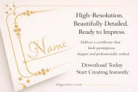 Elegante certificado de felicitación - Gratis Google Doc Plantilla - 10065244 - Deslizar 5