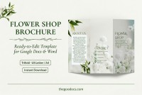 Brochure trifolium de la boutique de fleurs - Gratuit Google Docs Modèle - 10064263 - Glisser 1