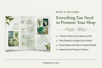 Brochure trifolium de la boutique de fleurs - Gratuit Google Docs Modèle - 10064263 - Glisser 2