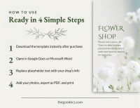 Brochure trifolium de la boutique de fleurs - Gratuit Google Docs Modèle - 10064263 - Glisser 3