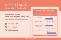 Bon suivi des bonnes habitudes - Gratuit Google Docs Modèle - 10064018 - Glisser 1