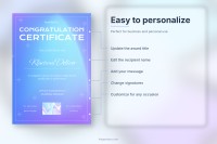 Gradient Congratulation Certificate - Free Google Docs Template - 10065066 - Slide 2