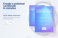 Gradient Congratulation Certificate - Free Google Docs Template - 10065066 - Slide 5