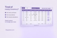 Feuille d'inventaire gris et mauve - Gratuit Google Docs Modèle - 10063631 - Glisser 3