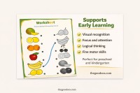 Folha de Exercícios Verde-Amarelo de Frutas - Gratuito Documentos Google Modelo - 10063568 - Deslizar 3