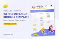 Reinigungsplan für das Haus - Kostenlos Google Docs Vorlage - 10068330 - Gleiten 1