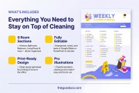 Reinigungsplan für das Haus - Kostenlos Google Docs Vorlage - 10068330 - Gleiten 2