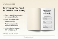 Minimalist Poetry Book Template - Free Google Docs Template - 10071384 - Slide 2