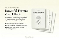 Minimalist Poetry Book Template - Free Google Docs Template - 10071384 - Slide 4