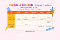 My Class Schedule Science - Free Google Docs Template - 10063343 - Slide 1