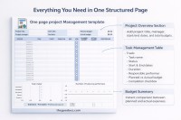 One Page Project Management - Free Google Docs Template - 10063237 - Slide 2