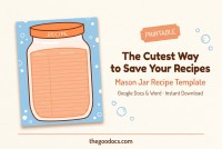 Ricetta originale disegnata - Gratuito Google Docs Modello - 10064355 - Diapositiva 1