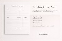 Printable Classic Meeting Notes - Free Google Docs Template - 10069926 - Slide 4
