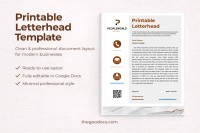 Printable Letterhead - Free Google Docs Template - 10061768 - Slide 1