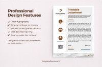 Printable Letterhead - Free Google Docs Template - 10061768 - Slide 3