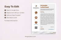 Printable Letterhead - Free Google Docs Template - 10061768 - Slide 4