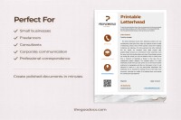 Printable Letterhead - Free Google Docs Template - 10061768 - Slide 5