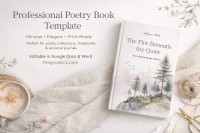 Modelo de Livro de Poesia Profissional - Gratuito Documentos Google Modelo - 10072257 - Deslizar 1