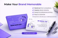 Cartão de visita Purple Catering - Gratuito Documentos Google Modelo - 10064918 - Deslizar 4