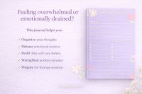 Diario de autocuidado púrpura - Gratis Google Doc Plantilla - 10063580 - Deslizar 3